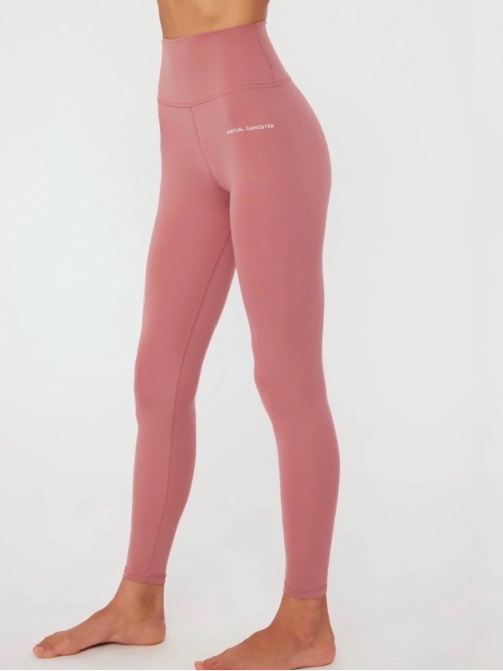 NWT Spiritual Gangster Studio Intent Eco Jersey Legging, Size M, in Cappuccino